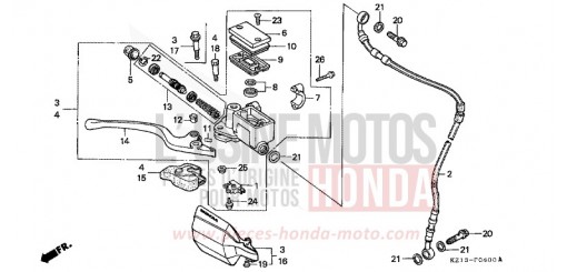 VORDERRADBREMSE (RN) XR250RN de 1992